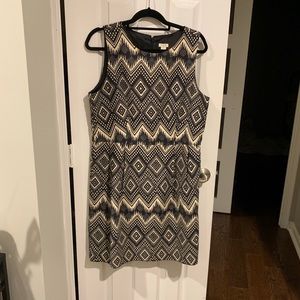 J.Crew Diamond Print Basketweave Dress